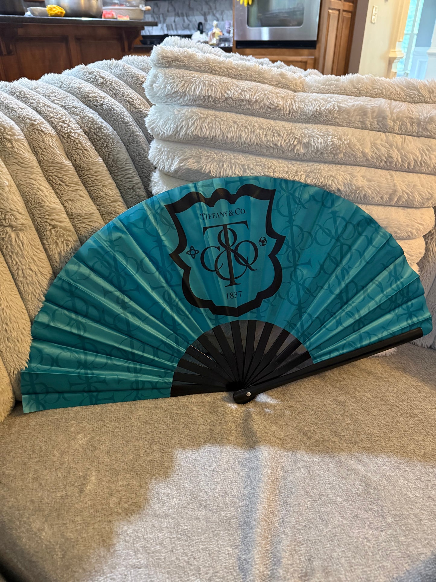 Rave Fan Luxury Designer Inspired Hand Fan Rave Fan Festival Fan Large Rave Fan Folding Fan Large Hand Fan for Festivals