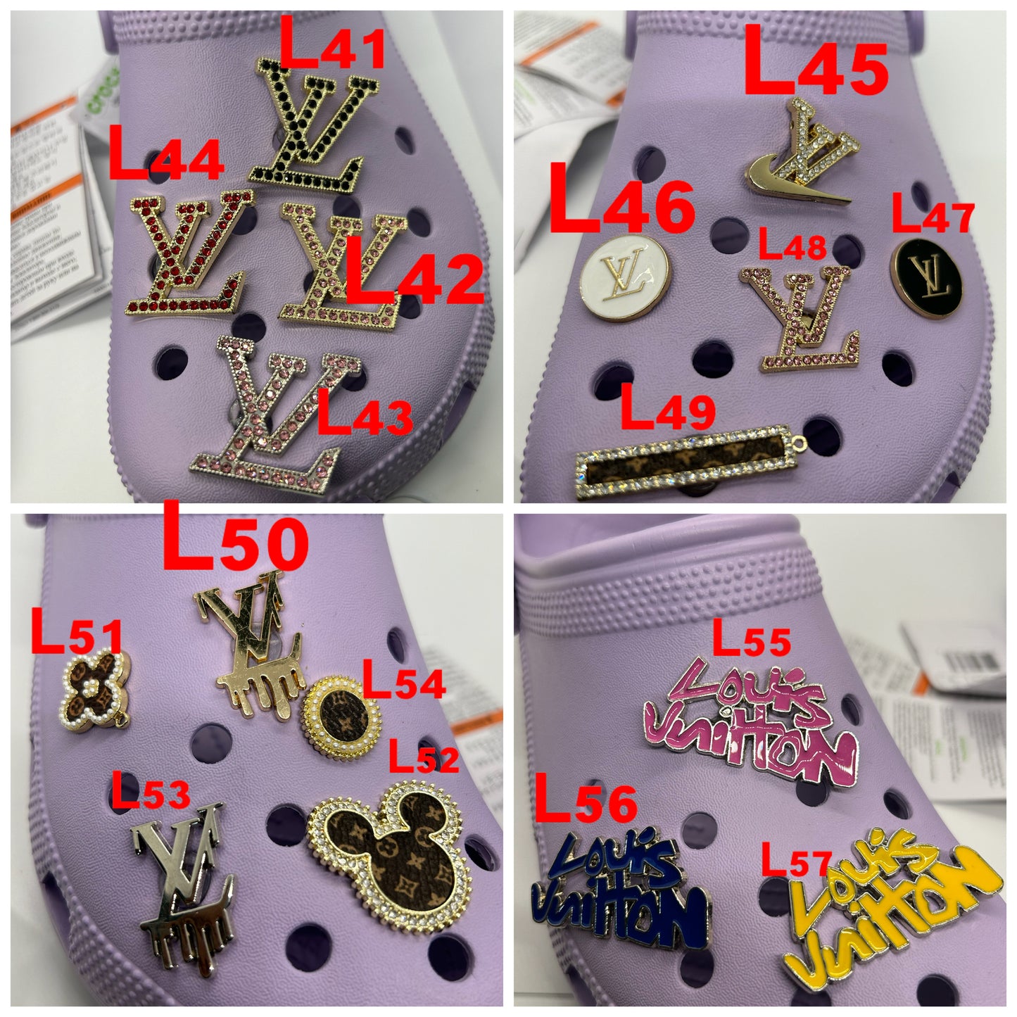 L Luxury désigner charms