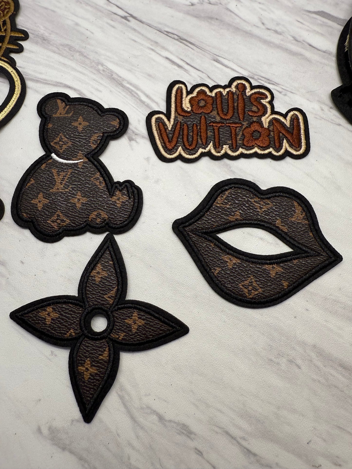 Luxury patches L C G small about 3 inches