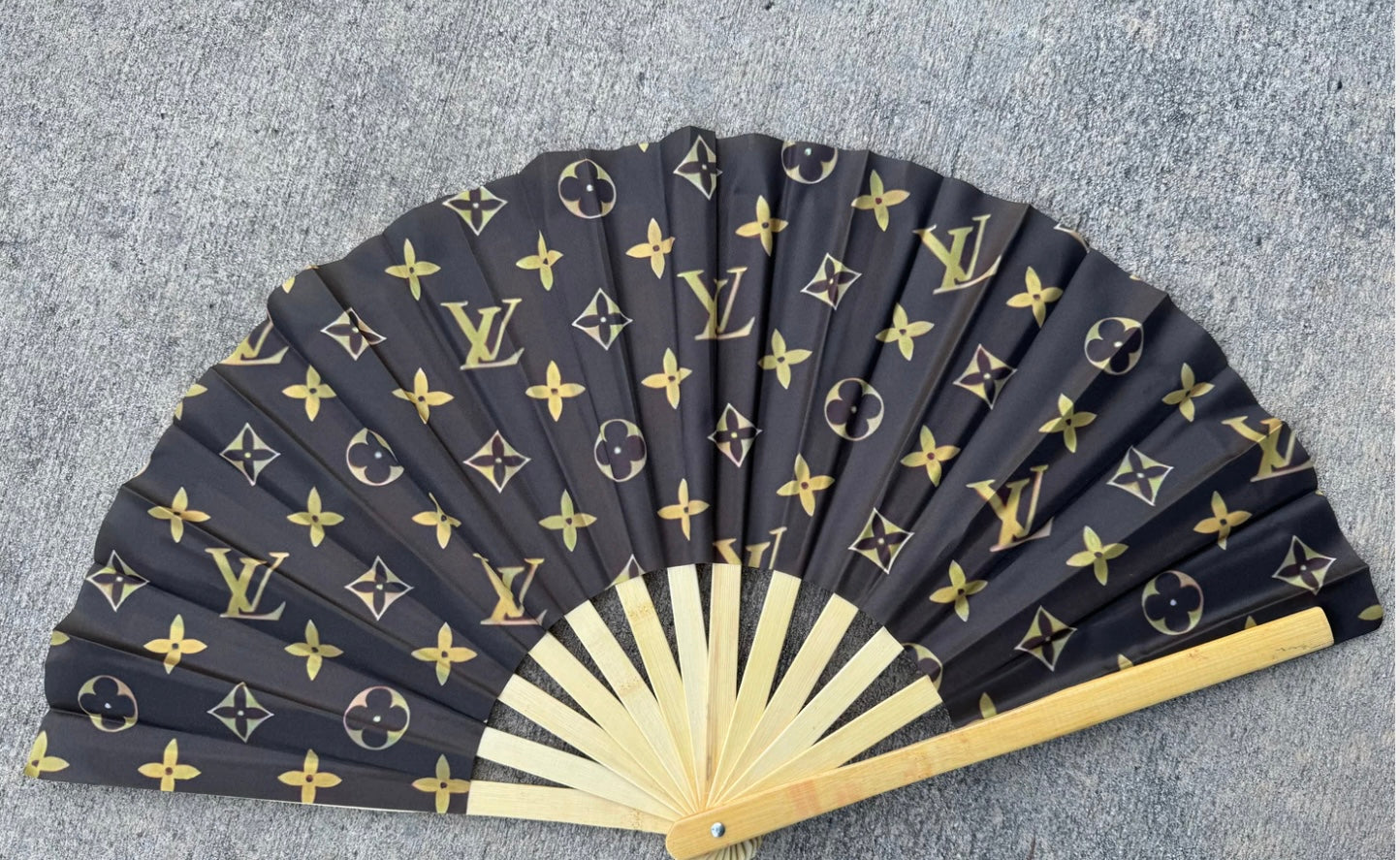 Rave Fan Luxury Designer Inspired Hand Fan Rave Fan Festival Fan Large Rave Fan Folding Fan Large Hand Fan for Festivals