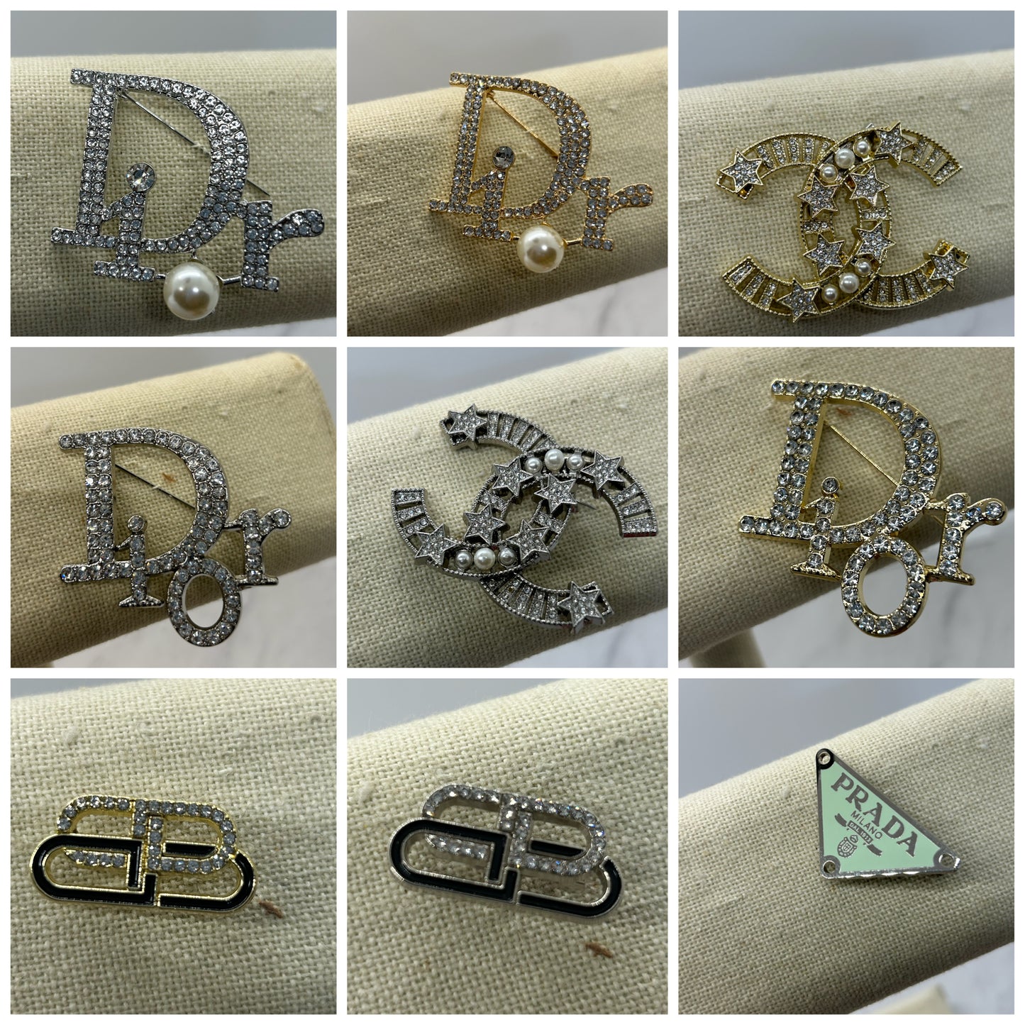 Luxury designer brooches