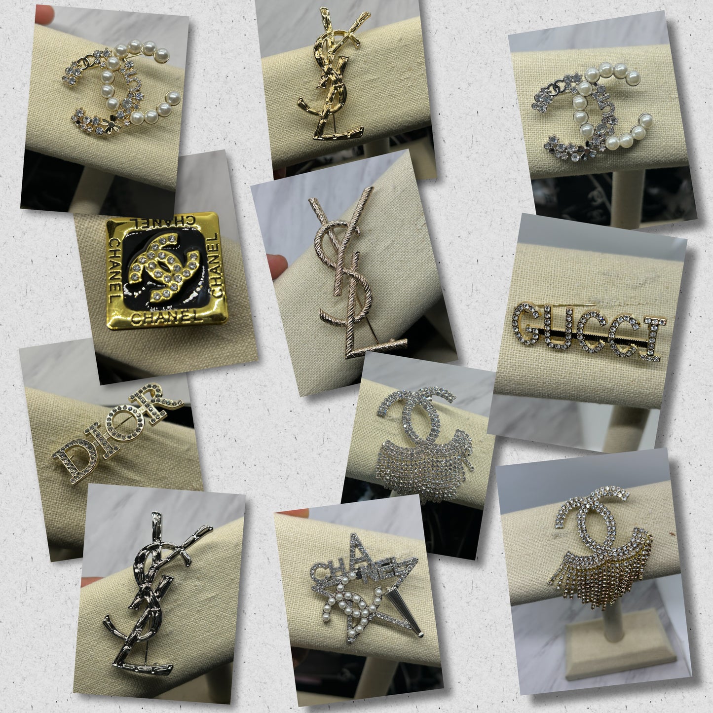 Designer brooches