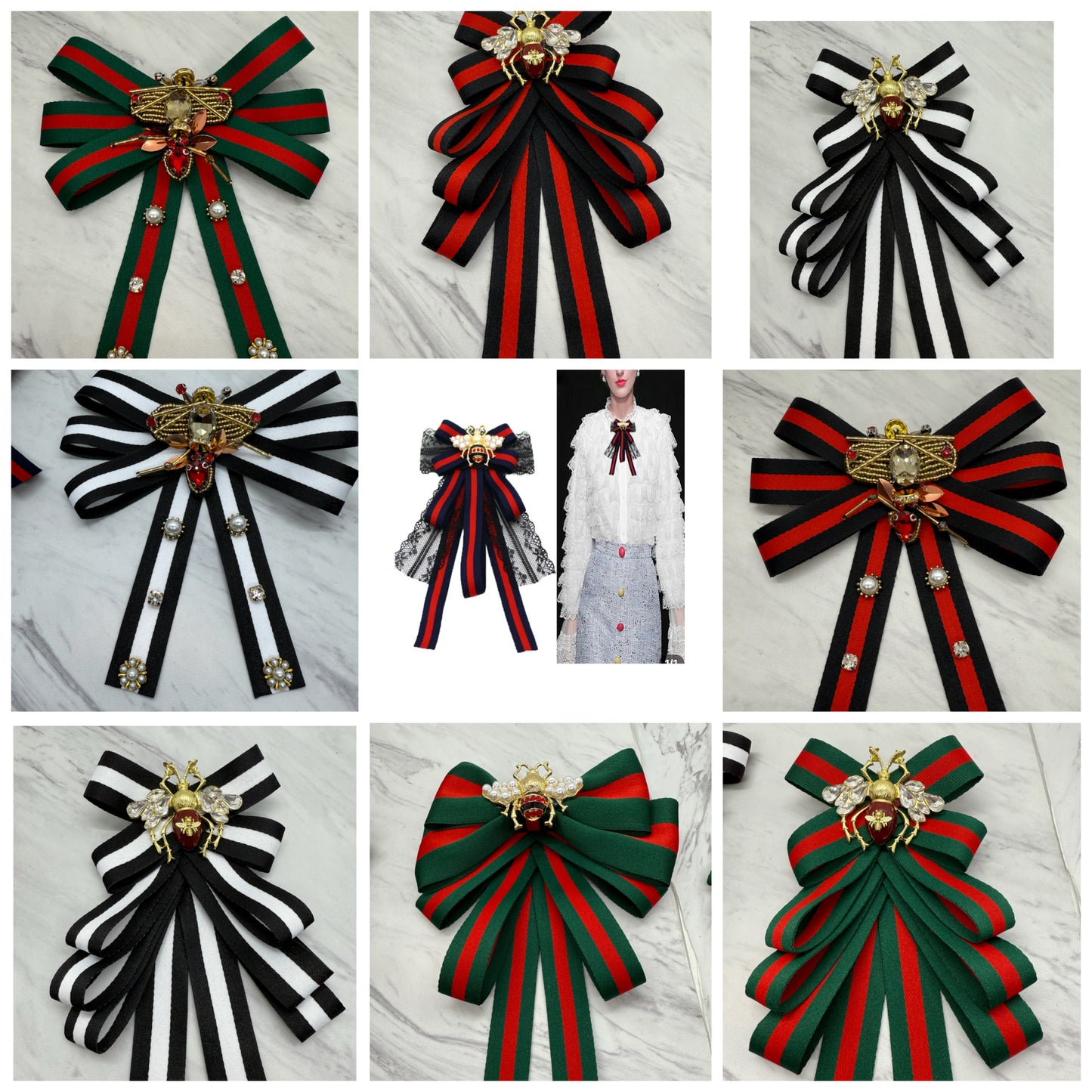 Luxury Bee Pin and Bow
