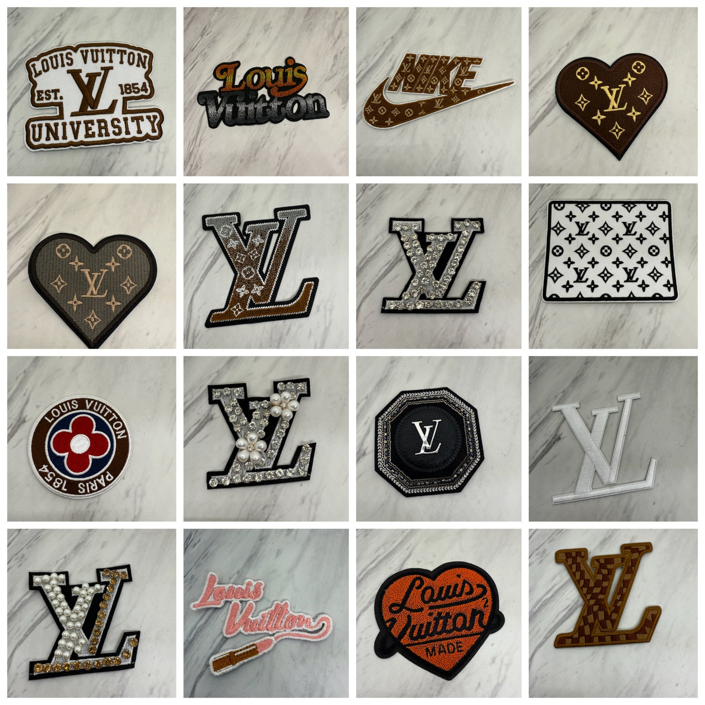 L patches small size about 3-4 inches
