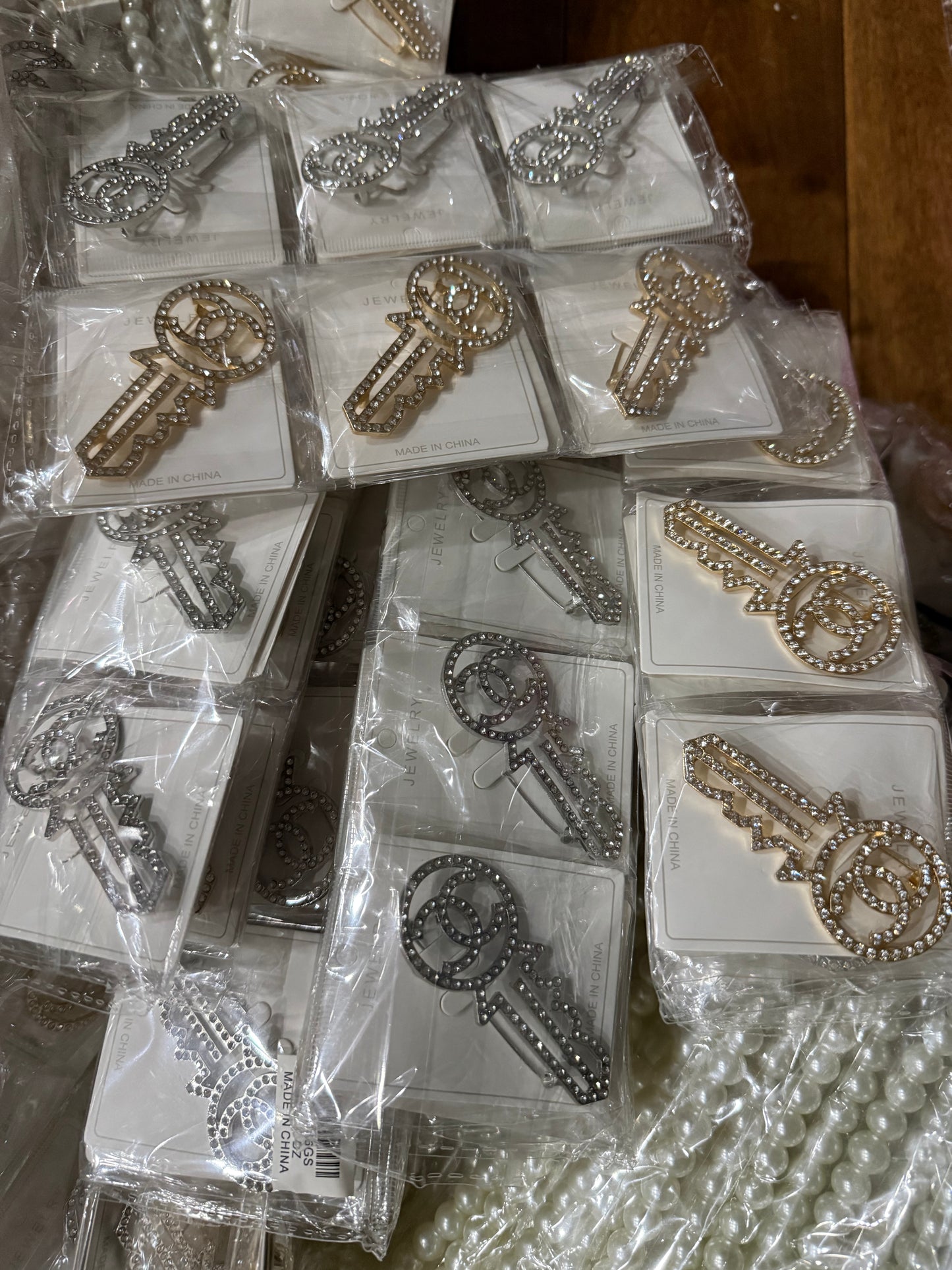 C Key Brooches