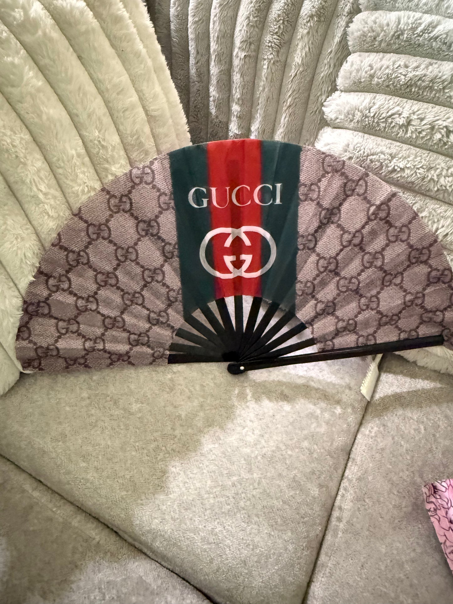 Rave Fan Luxury Designer Inspired Hand Fan Rave Fan Festival Fan Large Rave Fan Folding Fan Large Hand Fan for Festivals