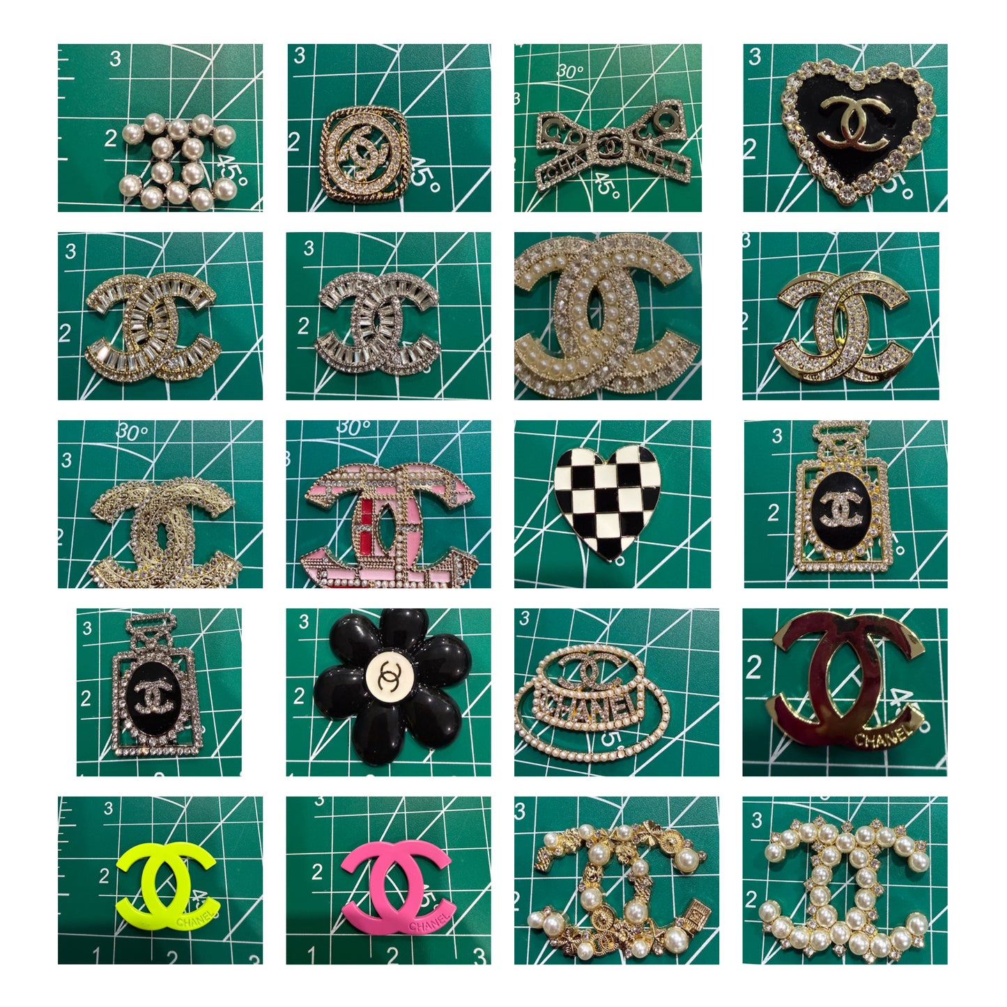 Luxury flat back charms C 3