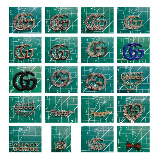 Luxury flat back charms Gu