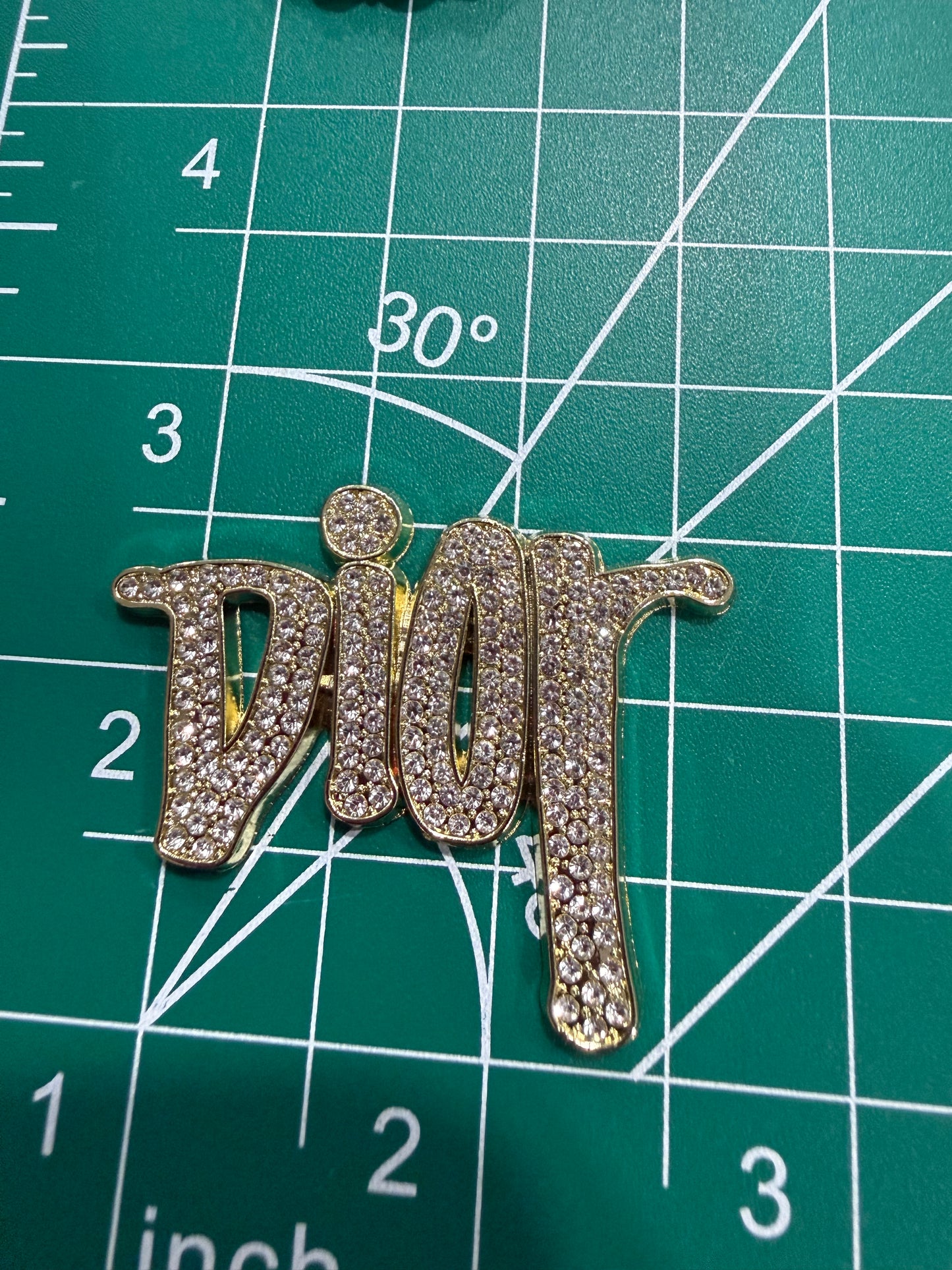Luxury flat back charms Dio