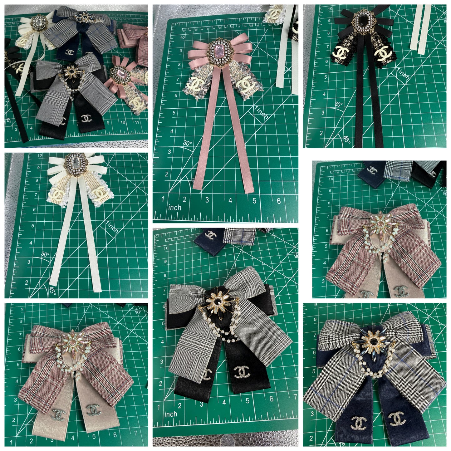 Bow brooches