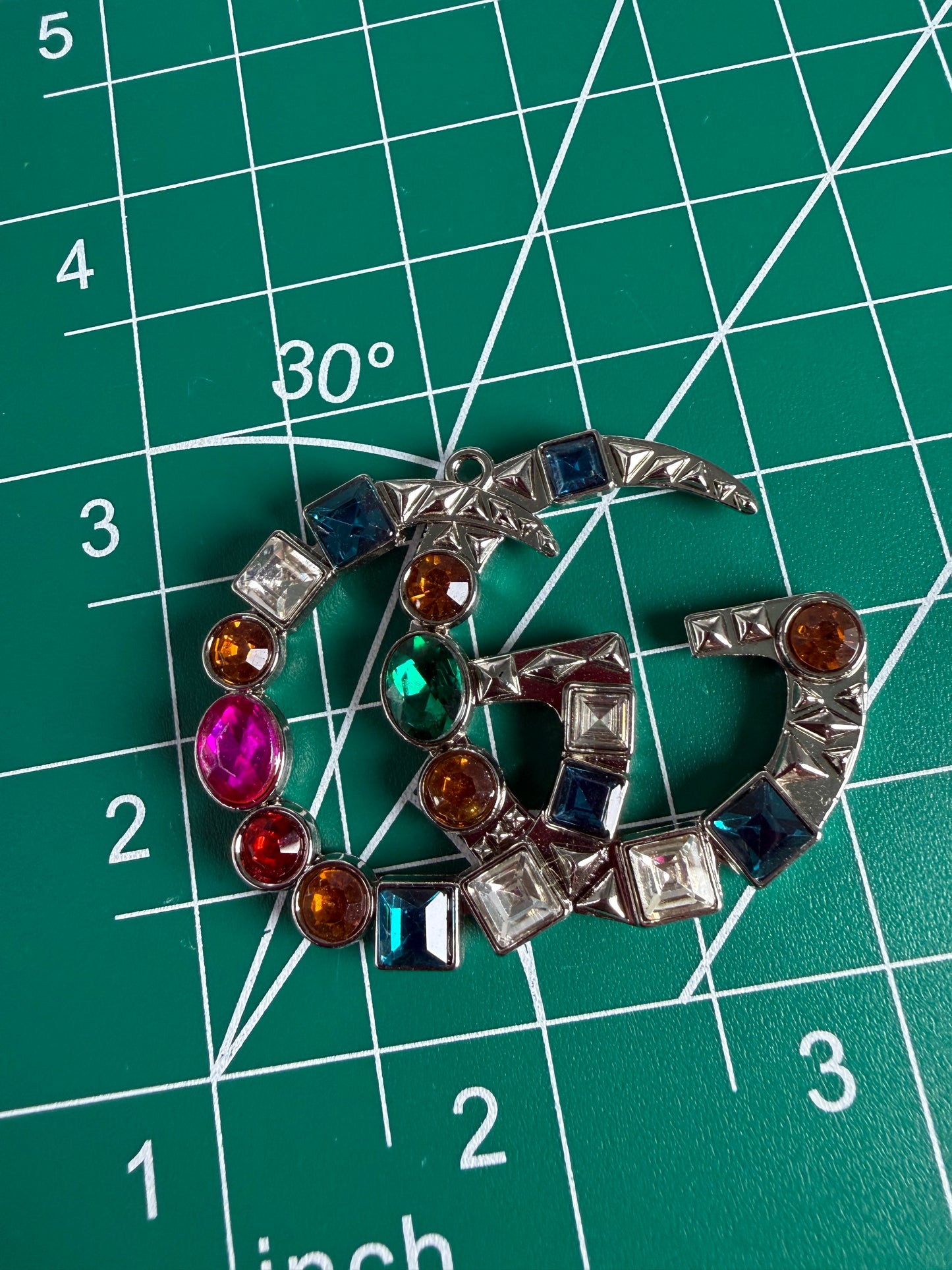 Luxury flat back designer charms