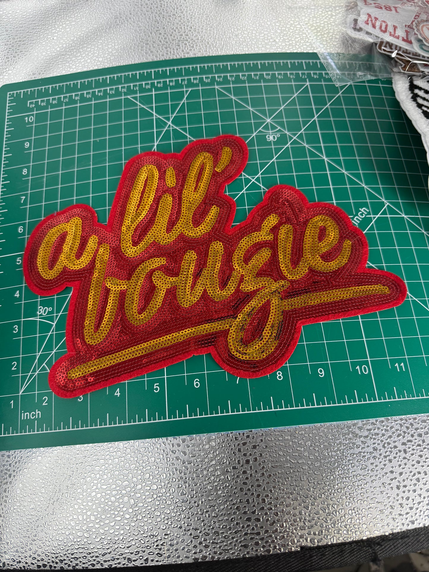 Ms. Debi Cigar  Box and big patches