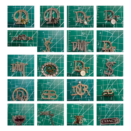 Luxury flat back charms Dio