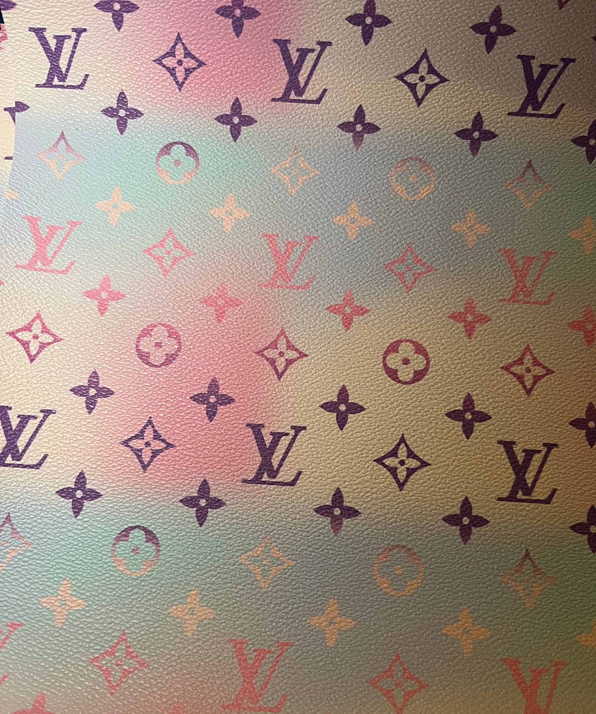 Classic LV Leather Fabric for Shoe Custom Bag Craft