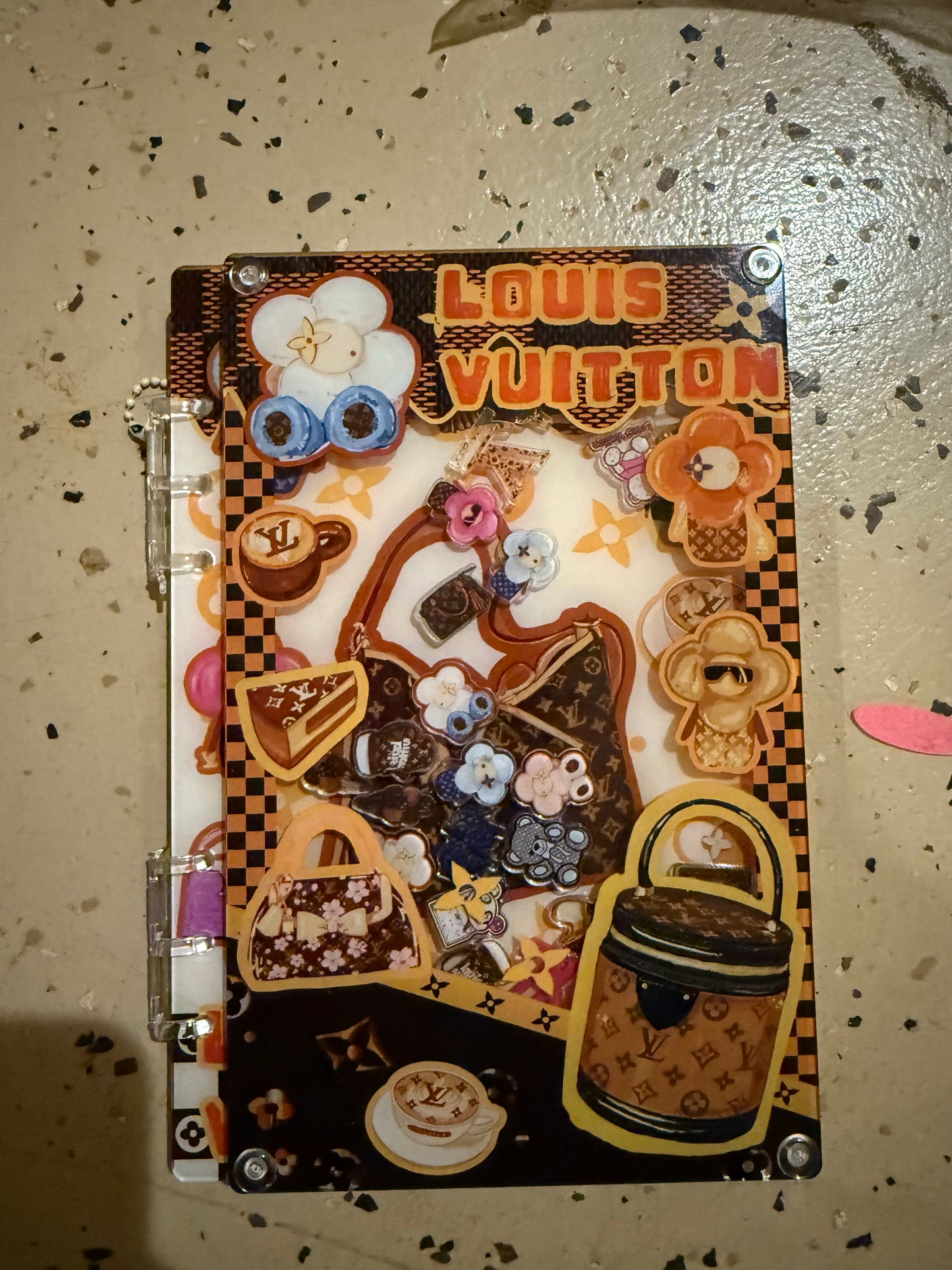 Designer Acrylic  Notebook and Shake Book Student Notebook Handbook