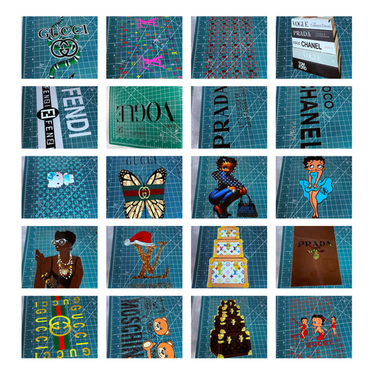 UV Wrapping about 9x7 inch Journal designer Peel and stick