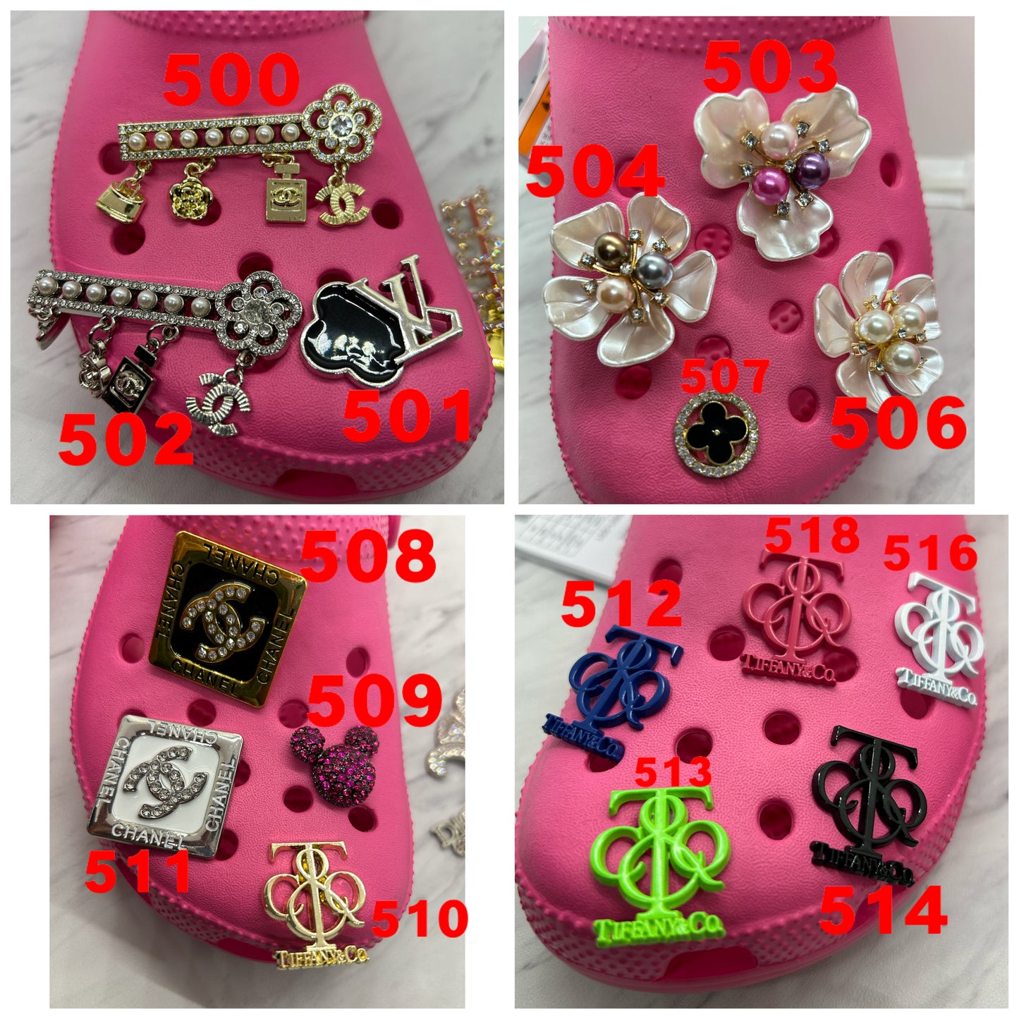 From 500 Pretty Bling Bling charms