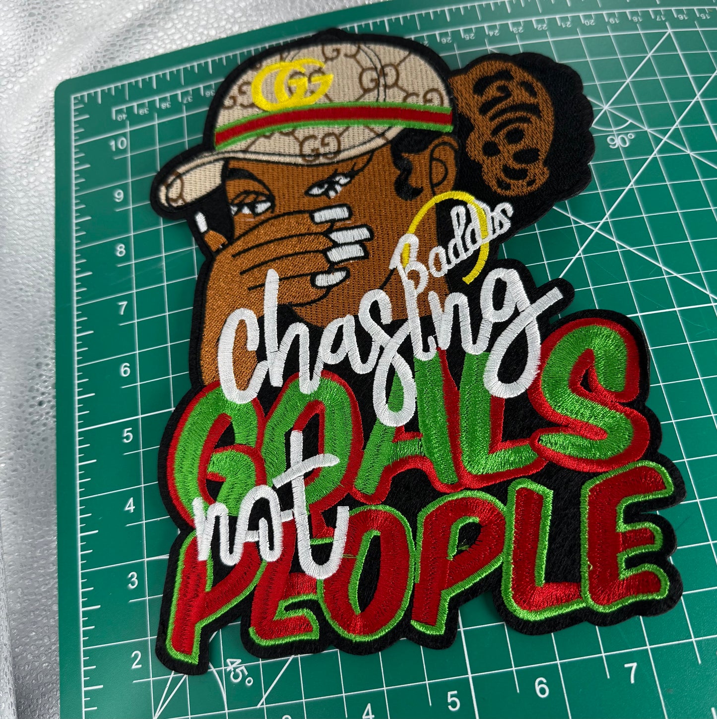 Ms. Debi Cigar  Box and big patches