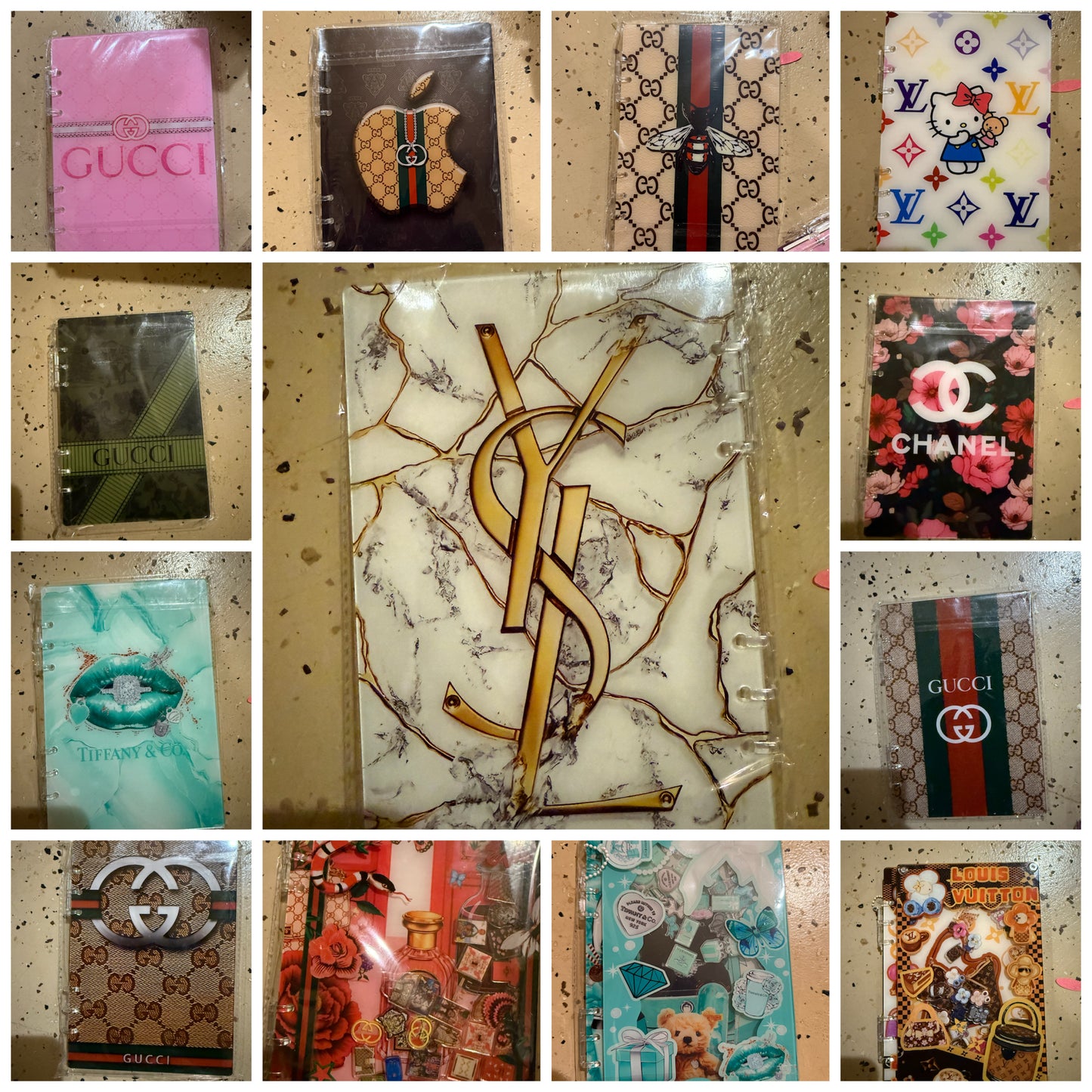 Designer Acrylic  Notebook and Shake Book Student Notebook Handbook