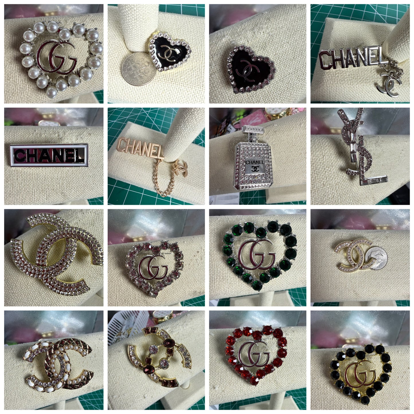 Luxury designer brooches