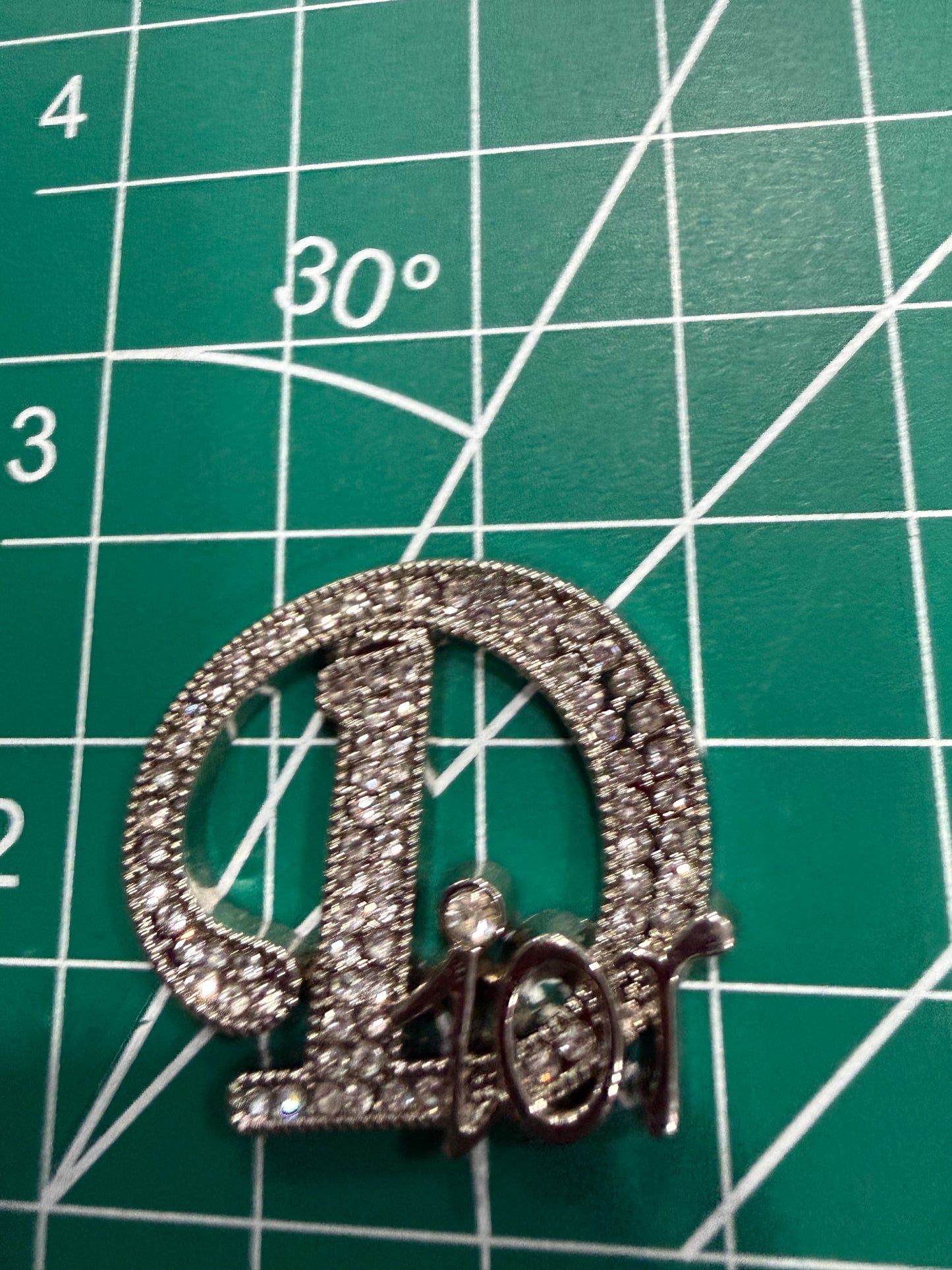 Luxury flat back charms Dio