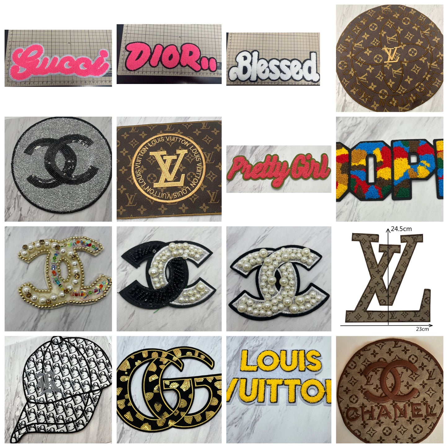 Luxury XL patches designer