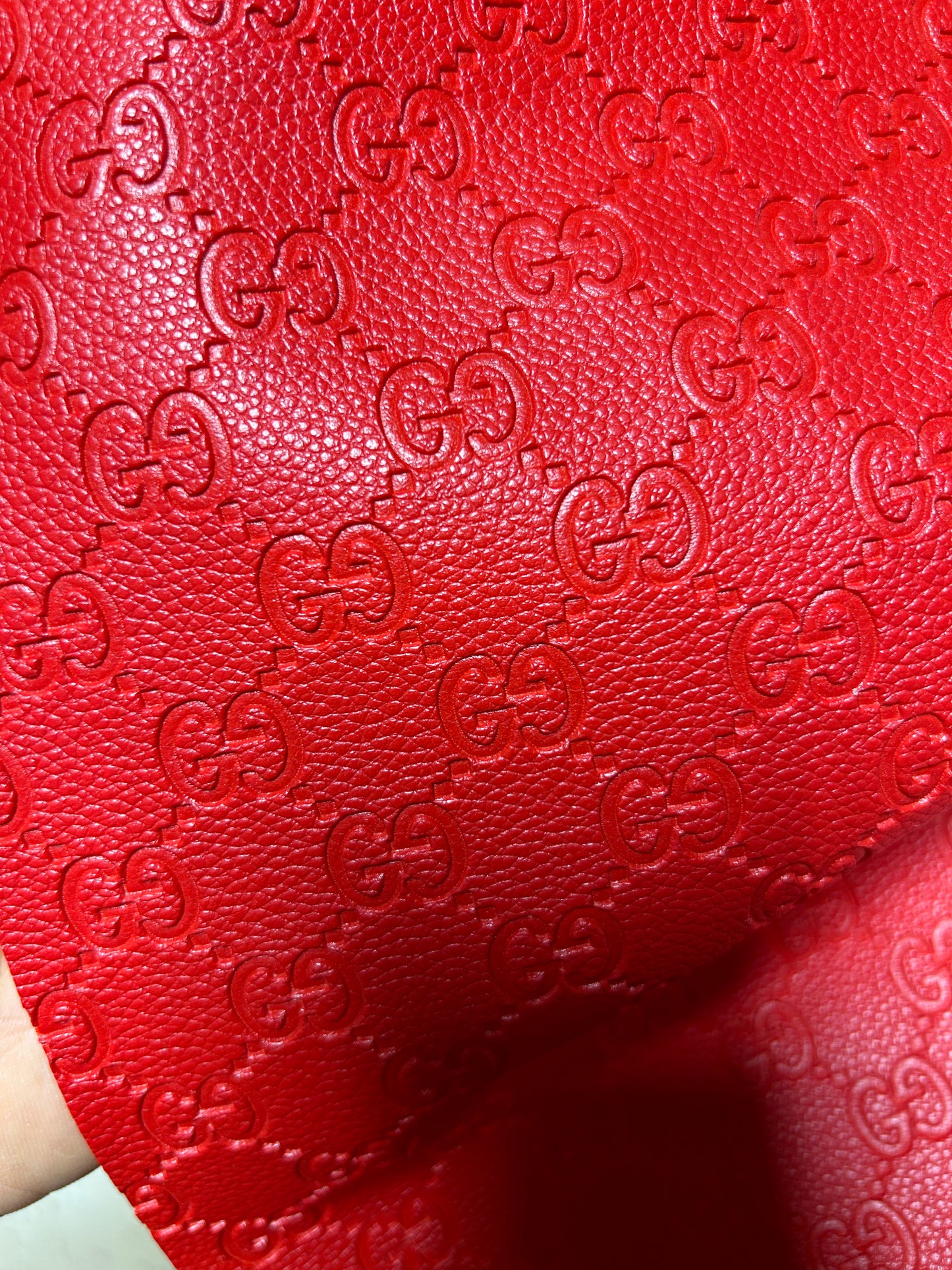 Classic GG Leather Fabric for Shoe Custom Bag Craft