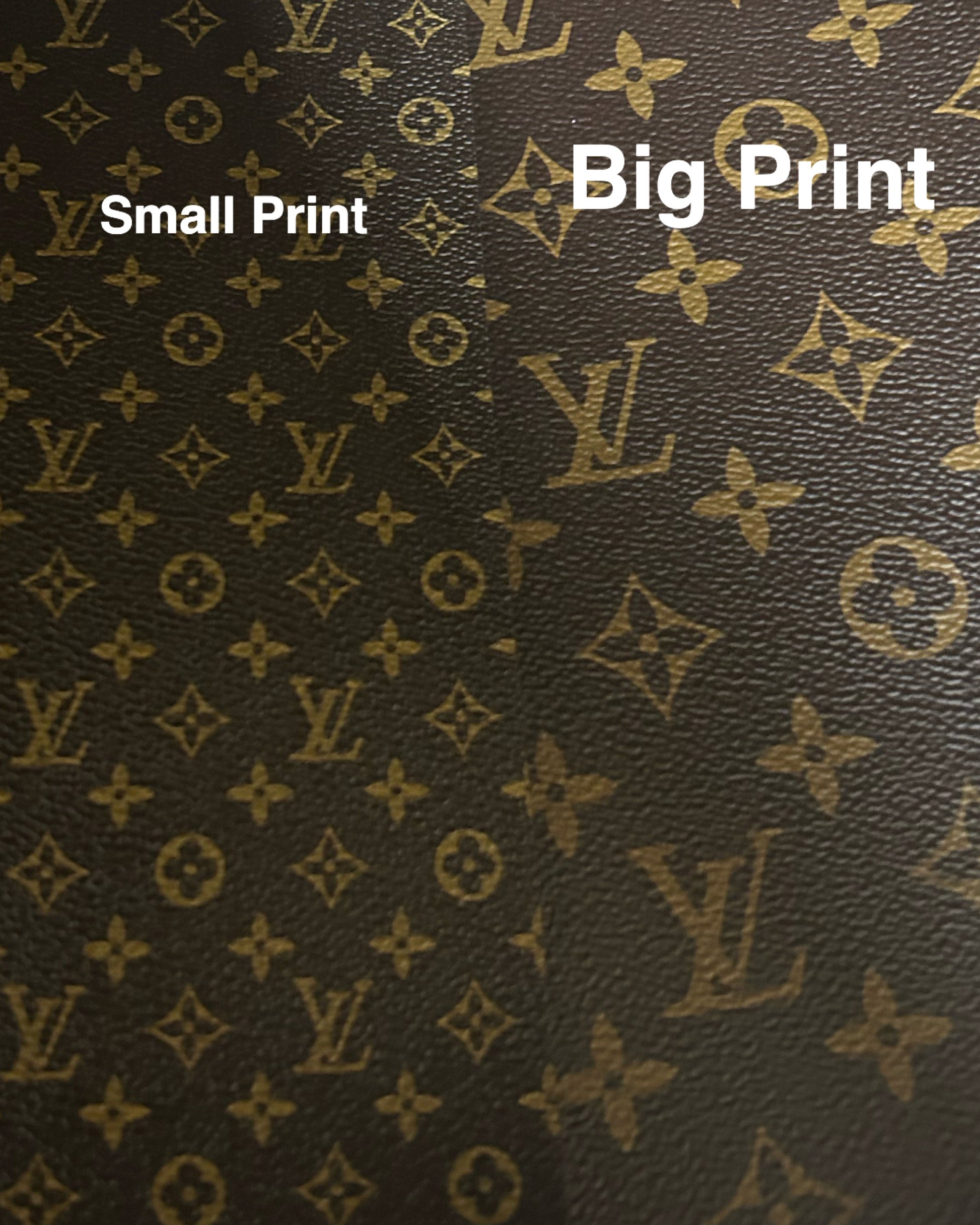Classic LV Leather Fabric for Shoe Custom Bag Craft