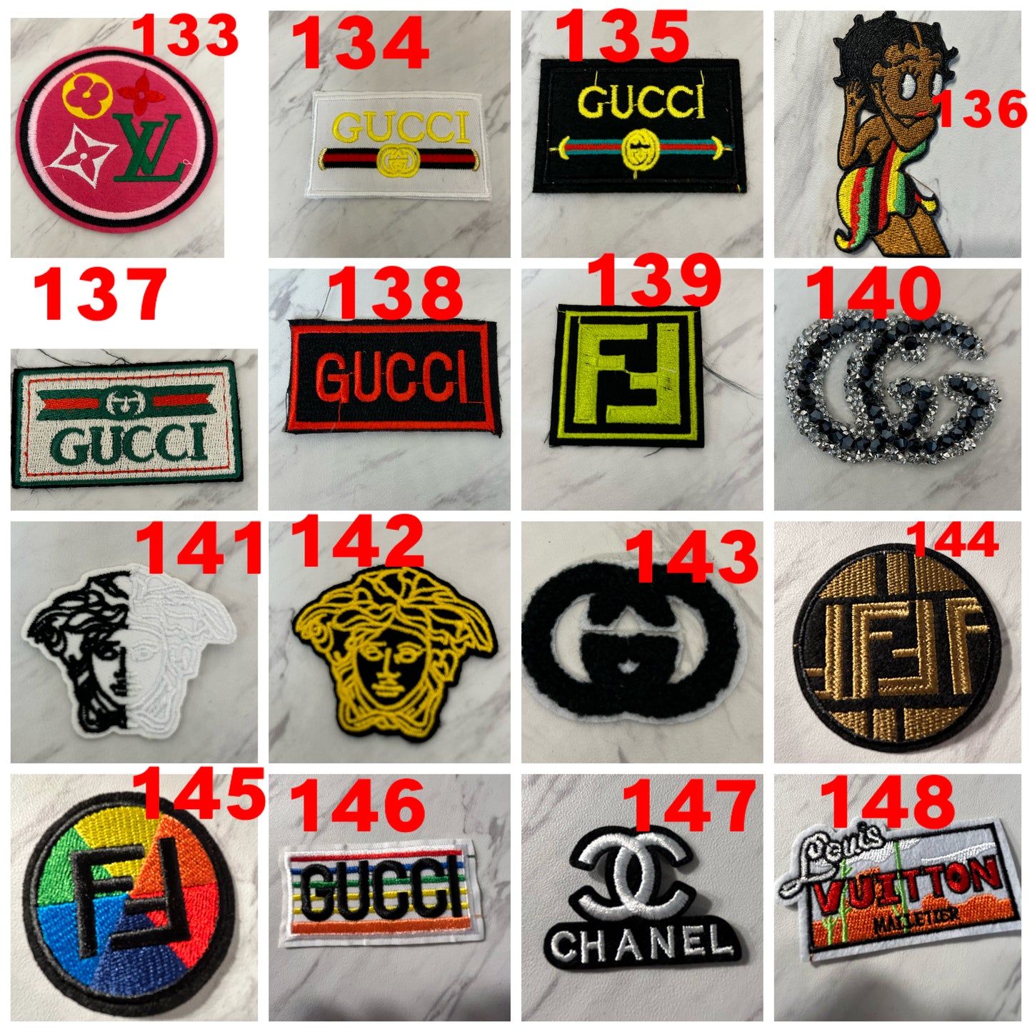 Products designer patches