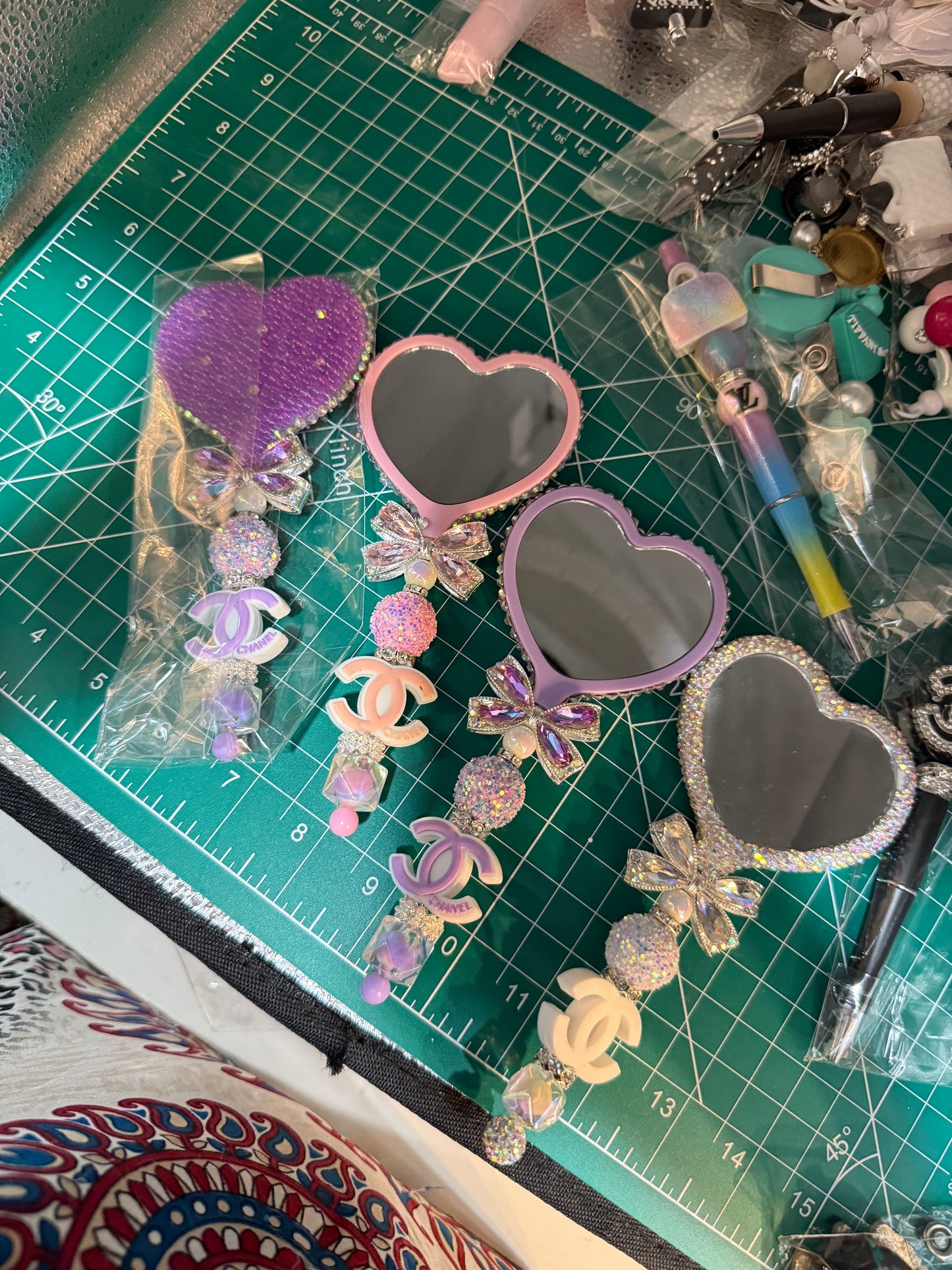 Mirrors and phone keychains
