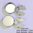 Cuff Links Button Cover Round Brass Blank Cufflinks for Mens Formal Business Shirt