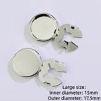 Cuff Links Button Cover Round Brass Blank Cufflinks for Mens Formal Business Shirt