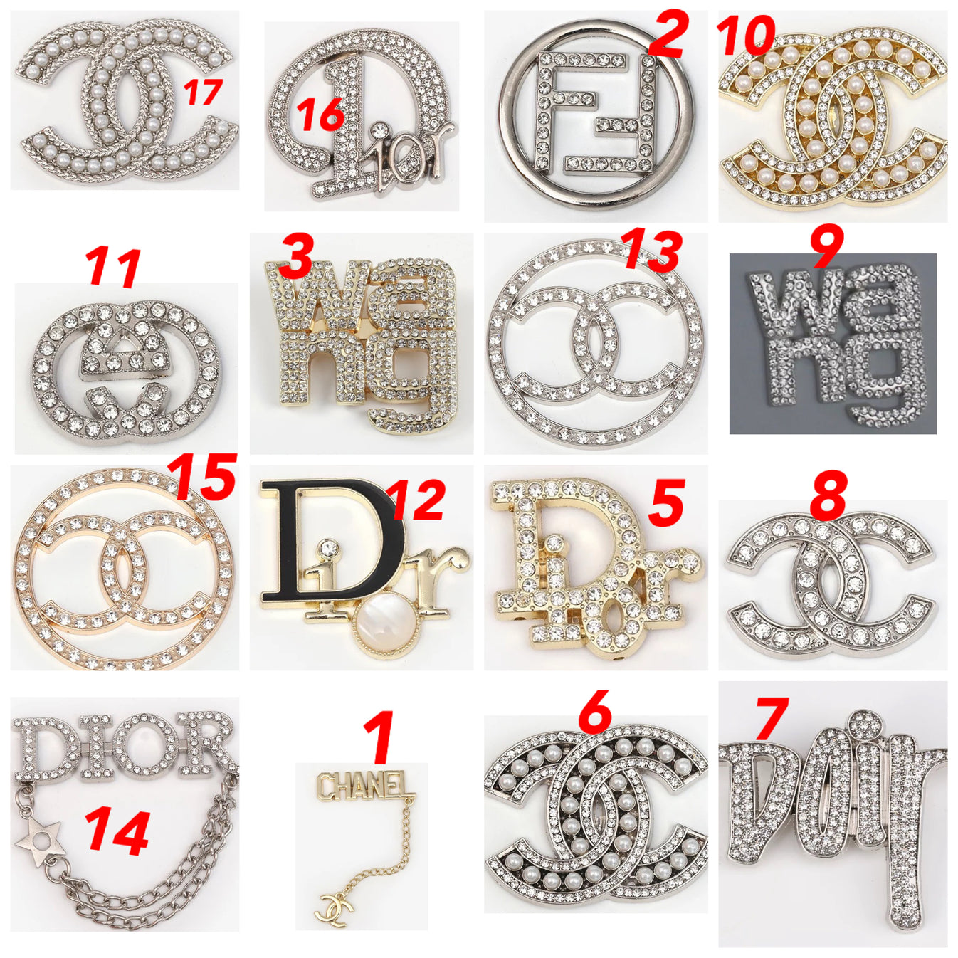 bling crocs charms
